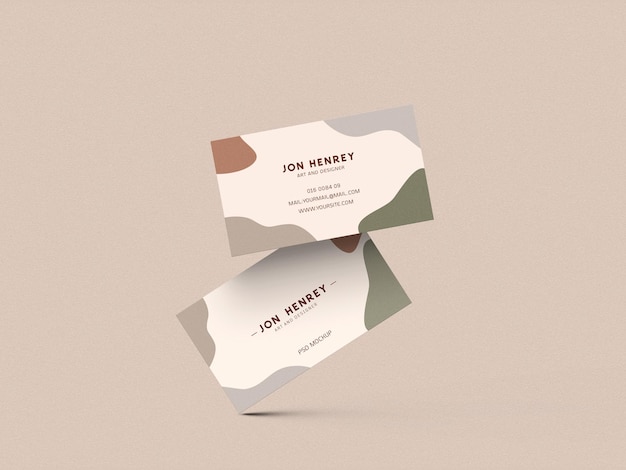 Mínimo Cartão de Visita Mockup