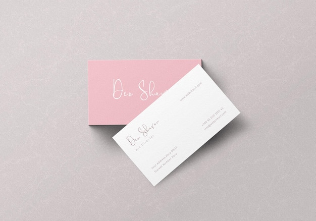 Mínimo Cartão de Visita Mockup