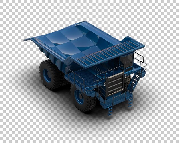 Mining truck isolated on background 3d rendering illustration