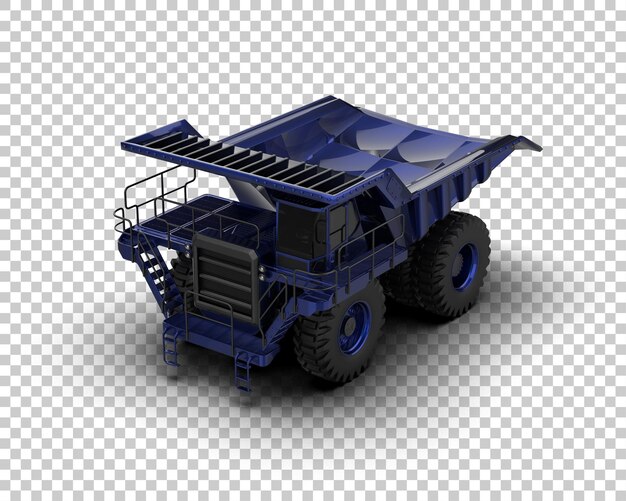 Mining truck isolated on background 3d rendering illustration