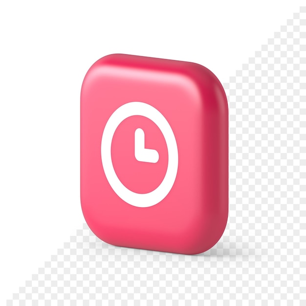 Minuterie compte à rebours date limite bouton de contrôle gestion du temps regarder la conception d'applications web icône isométrique 3d