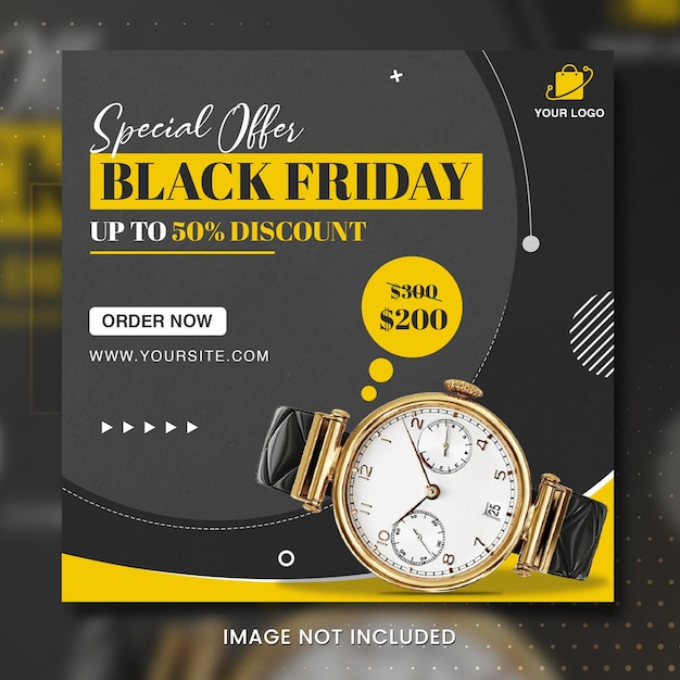 PSD mira black friday big sale social media banne