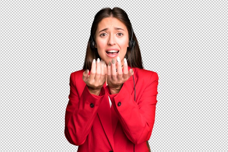 PSD mirando desesperado frustrado y estresado
