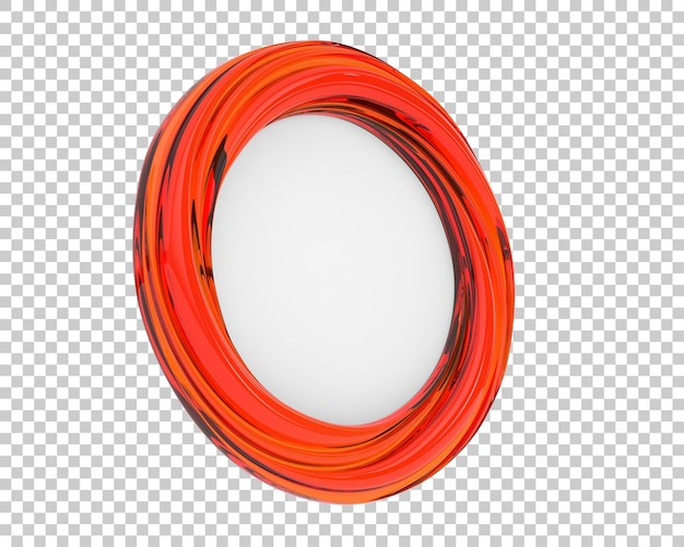 PSD miroir isolé sur fond transparent illustration du rendu 3d