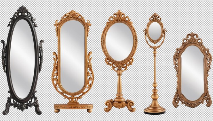 PSD les miroirs de design créent de l'élégance dans les espaces