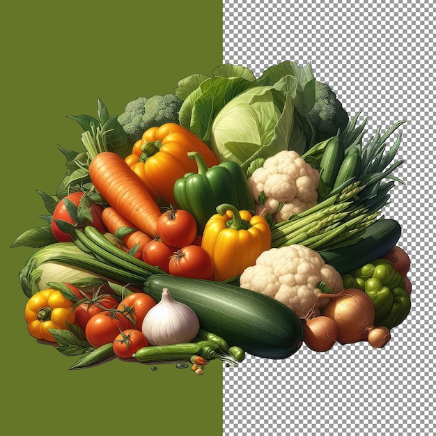 Miscela di verdure fresche PNG