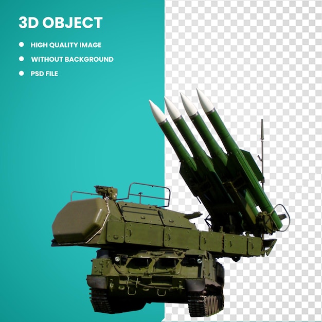 Misil balístico 3d Rocket Gkdoan Guerra antiaérea Eurosam