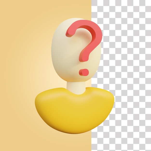 Missing Person 3D Icon