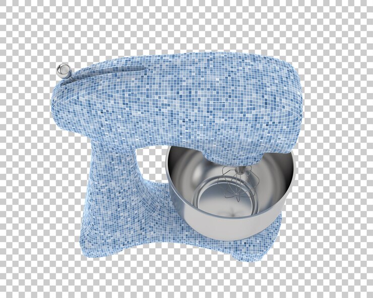 PSD misturador de alimentos isolado no fundo ilustração de renderização 3d