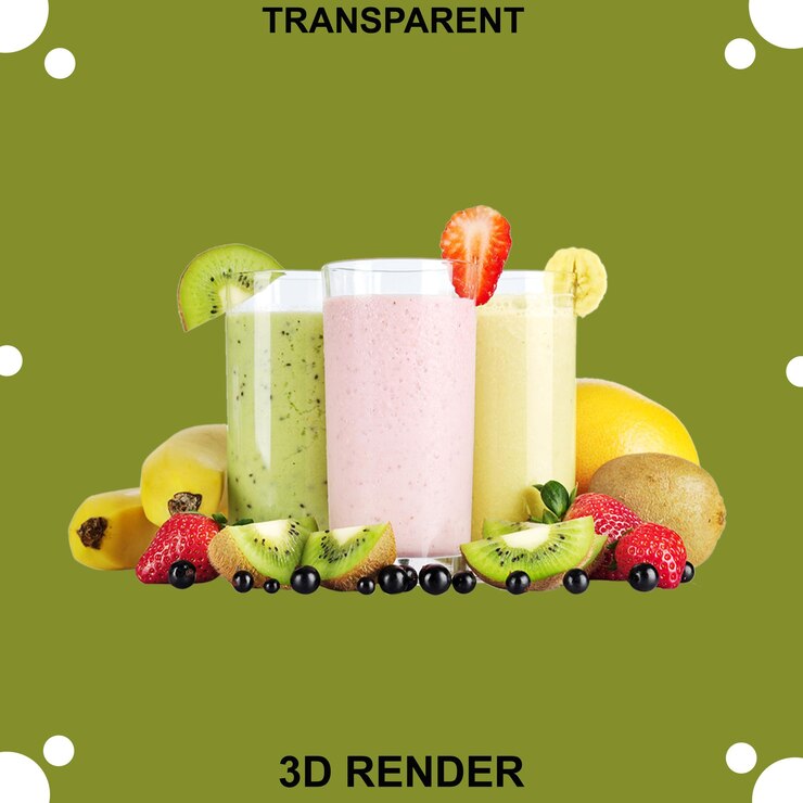 PSD misturar suco de frutas com fundo transparente