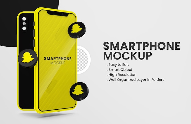 mit 3D-Render-Spotify-Symbol Smartphone-Modell