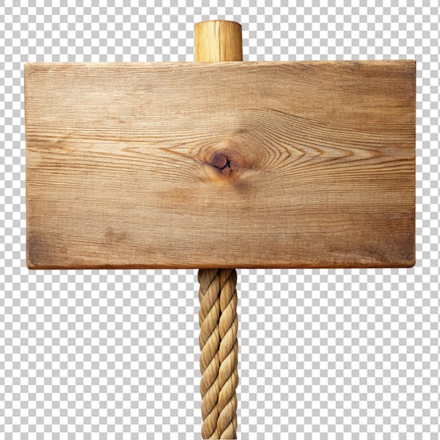 PSD mit seilen versehenes holzschild png