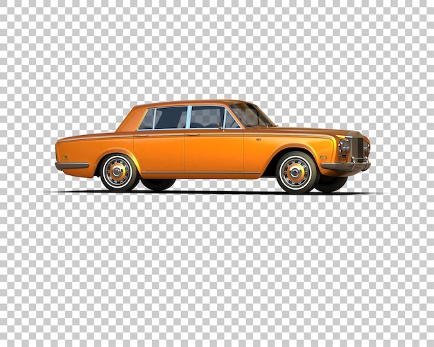 Mobil mewah terisolasi pada ilustrasi render 3D latar belakang