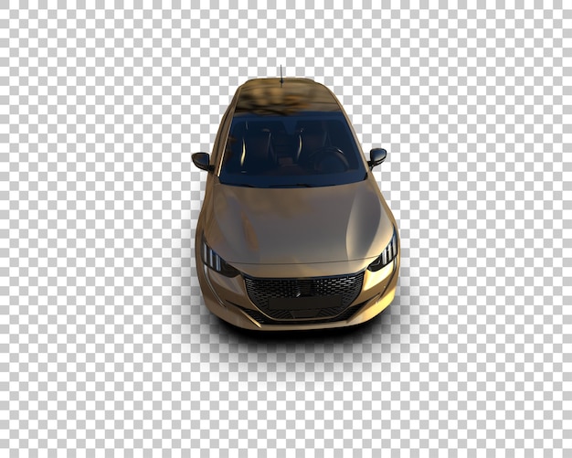 Mobil realistis yang diisolasi pada latar belakang ilustrasi render 3D