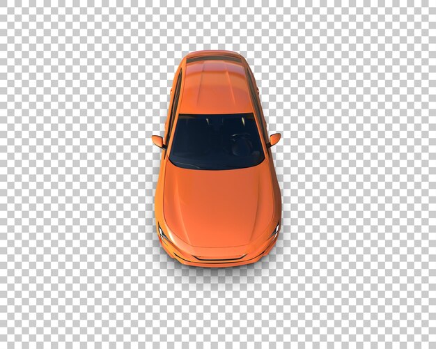 Mobil realistis yang diisolasi pada latar belakang ilustrasi render 3D