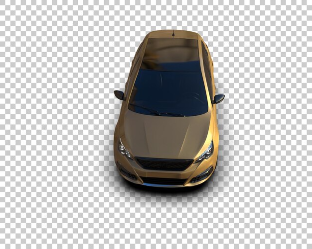Mobil realistis yang diisolasi pada latar belakang ilustrasi render 3D
