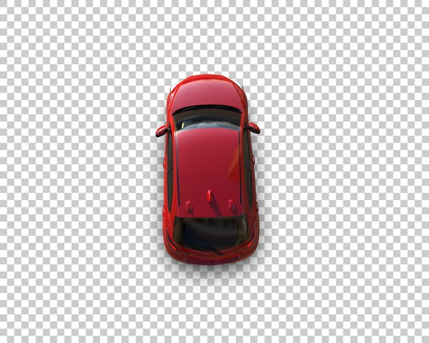 Mobil realistis yang diisolasi pada latar belakang ilustrasi render 3D
