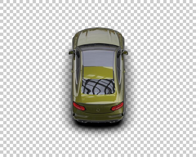 Mobil sport realistis yang diisolasi pada ilustrasi rendering 3D latar belakang