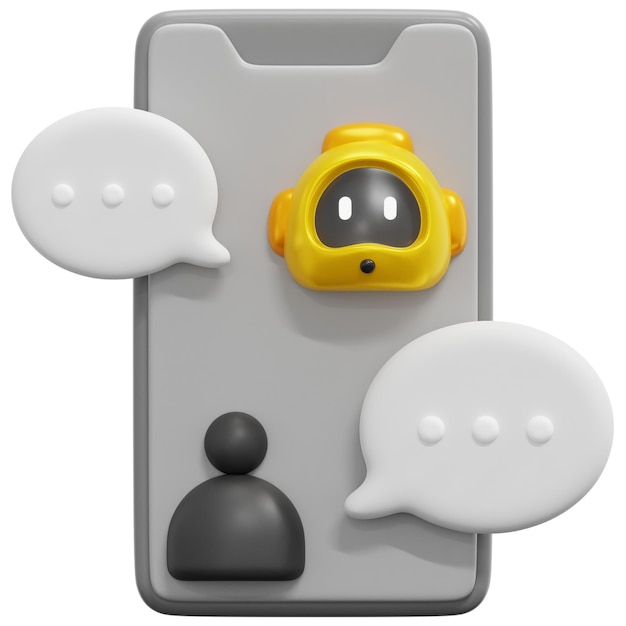 mobile 3d-rendersymbolillustration