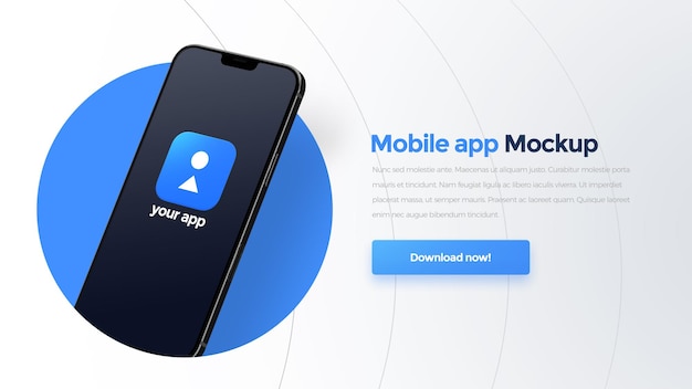 PSD mobile app-modell