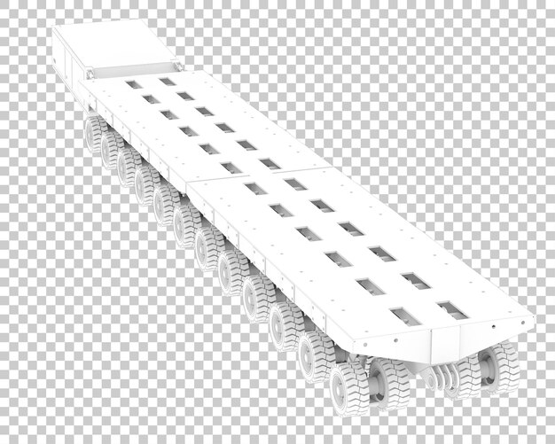 Mobile Plattform isoliert auf transparentem Hintergrund 3D-Rendering-Illustration