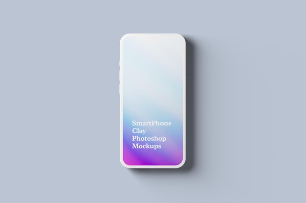 Mobiles smartphone clay mockup