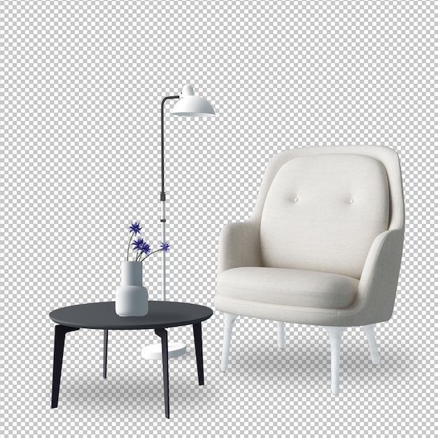 Mobilier Intérieur En Rendu 3d