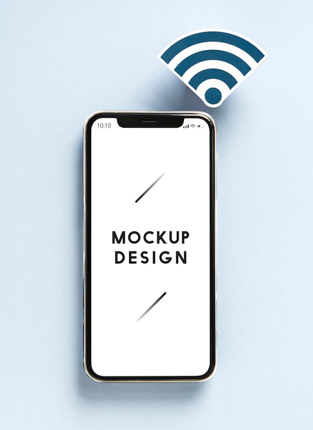 Mobiltelefon mit WiFi-Symbol