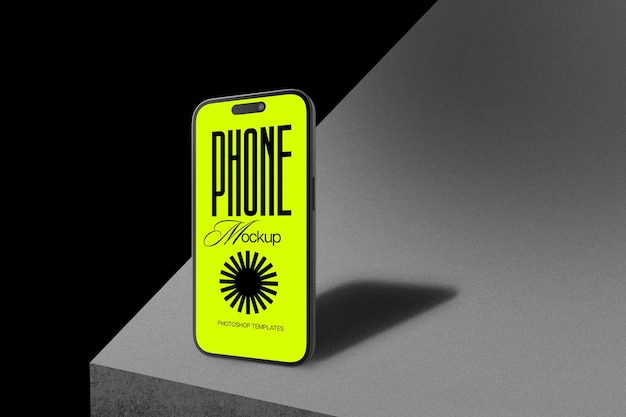 Mobiltelefon-Mockup-PSD des Geräts