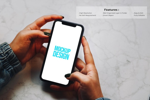 Mobiltelefon-Mockup