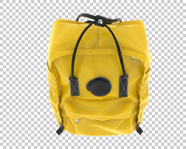 Mochila aislada sobre fondo transparente ilustración de renderizado 3d