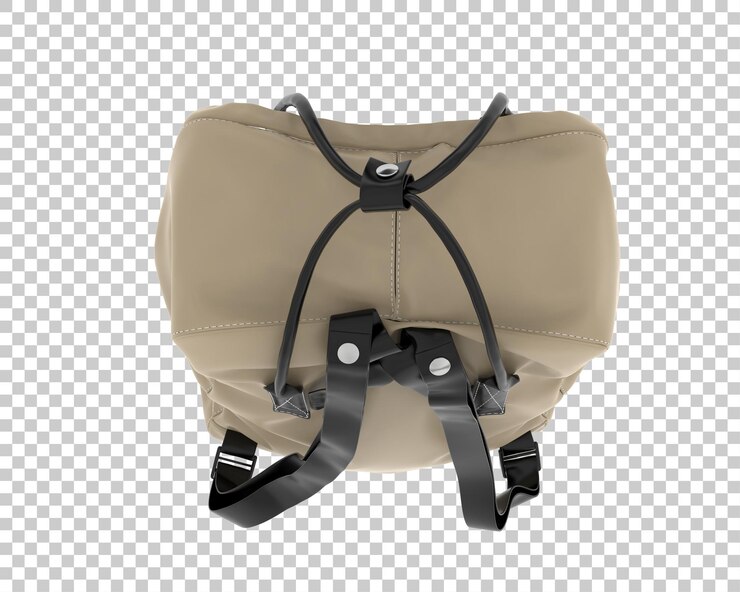 PSD mochila aislada sobre fondo transparente ilustración de renderizado 3d