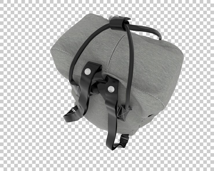 PSD mochila aislada sobre fondo transparente ilustración de renderizado 3d