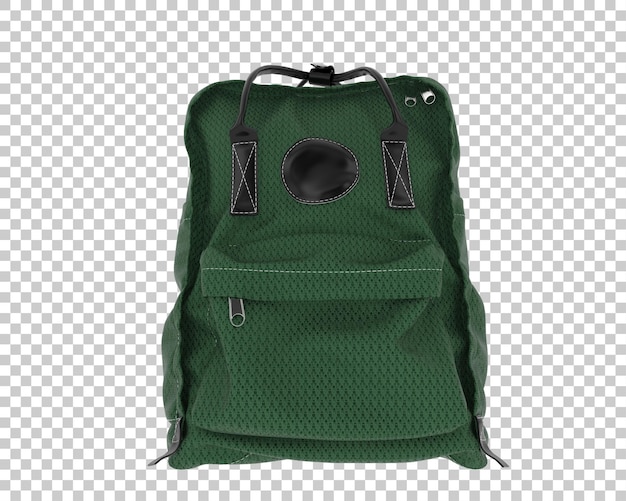 Mochila aislada sobre fondo transparente ilustración de renderizado 3d