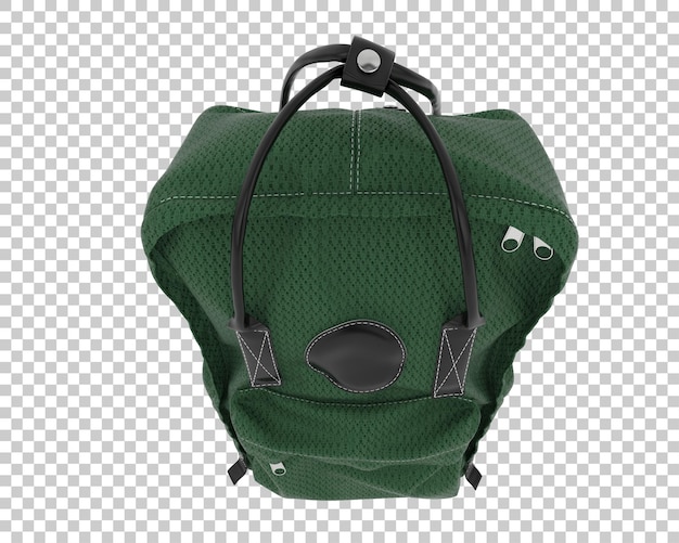 Mochila aislada sobre fondo transparente ilustración de renderizado 3d