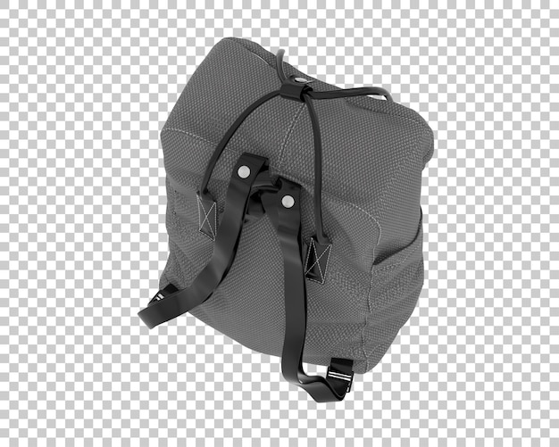 Mochila aislada sobre fondo transparente ilustración de renderizado 3d
