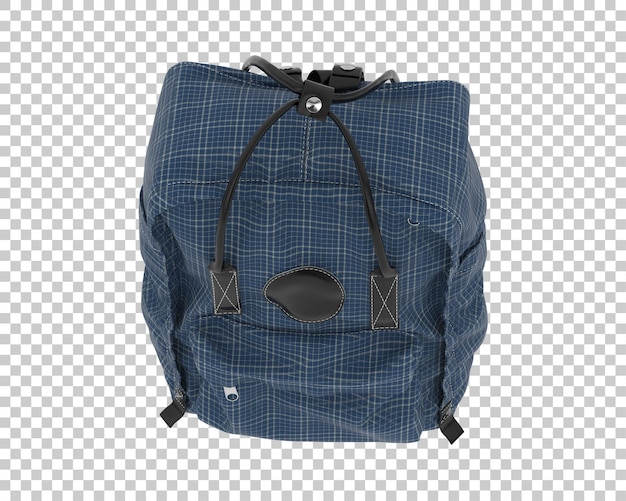 Mochila aislada sobre fondo transparente ilustración de renderizado 3d