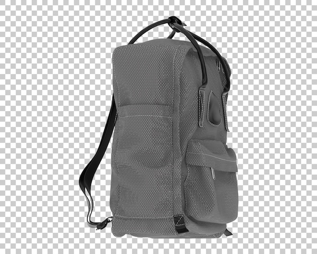 Mochila aislada sobre fondo transparente ilustración de renderizado 3d
