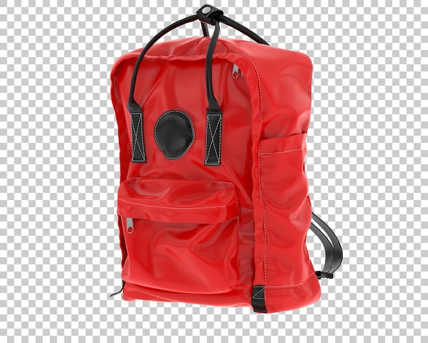 Mochila aislada sobre fondo transparente ilustración de renderizado 3d