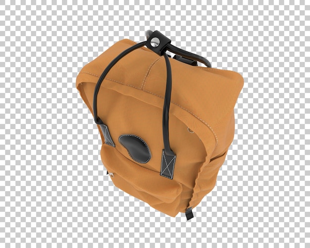 PSD mochila isolada em fundo transparente ilustração de renderização 3d