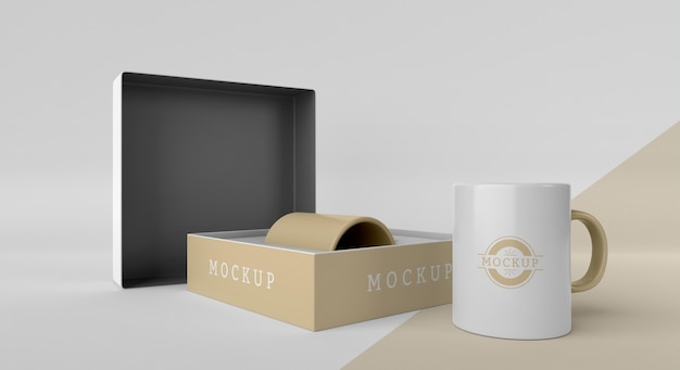 Mock-up-becherbox-anordnung