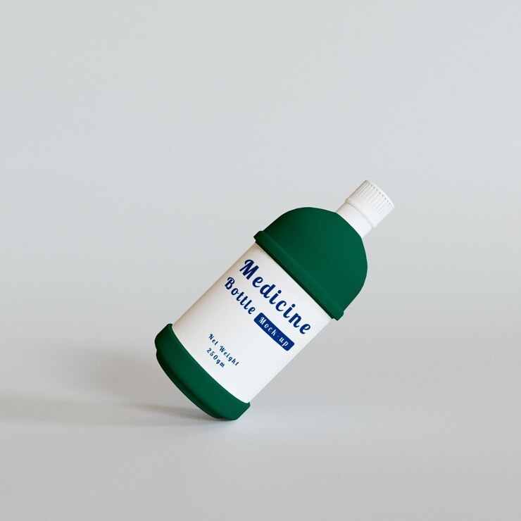 Mock up de bote de medicinas