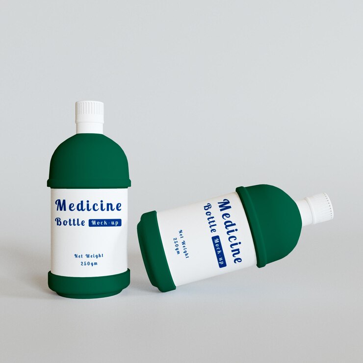 Mock up de bote de medicinas