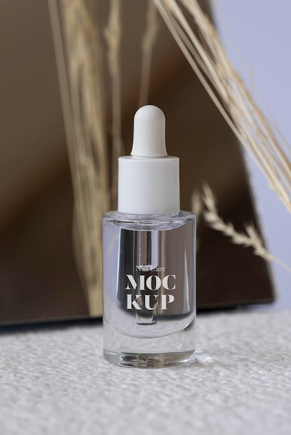 Mock-up botol serum kuku