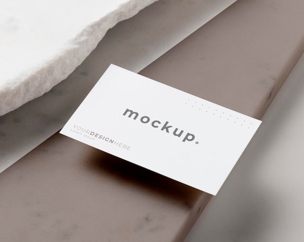mock-up business card composition