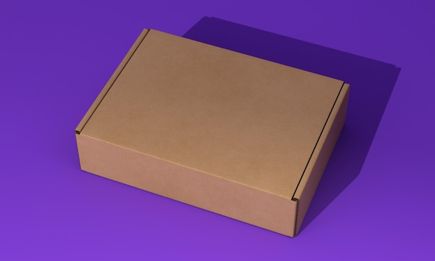 Mock-up del concetto di scatola di imballaggio