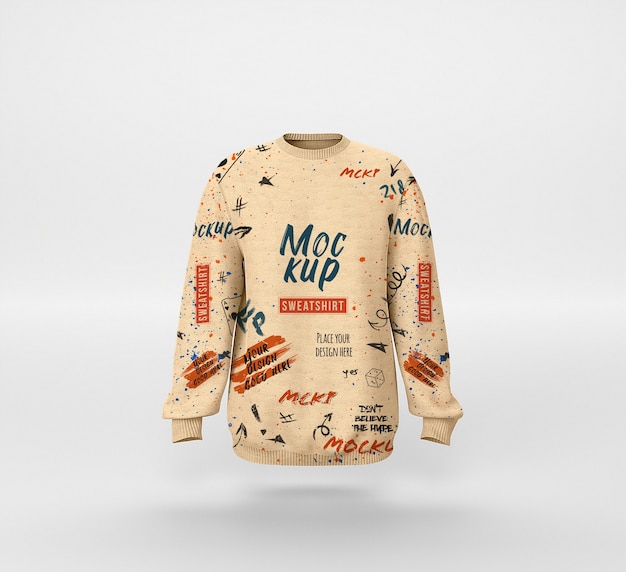 Mock-up-Design des Sweatshirts