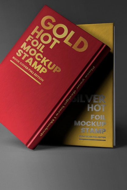 PSD mock-up-design für hardcover-bucheinband