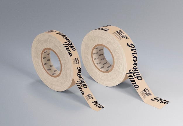 Mock-up-Design für Klebebandrollen