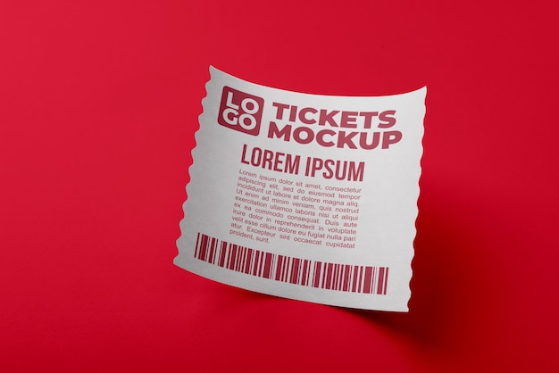 Mock-up-Design für Papierrechnungskarten